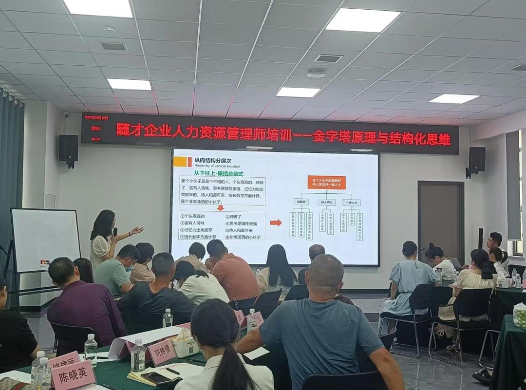 隨州隨才職業(yè)培訓(xùn)學(xué)校《金字塔原理與結(jié)構(gòu)化思維》培訓(xùn)圓滿落幕，賦能人力資源管理新高度